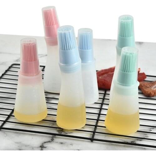 Oil Bottle Brush No Hair Removal Silicone Oil Bottle Brush Barbecue Oil Bottle Brush Kitchen Baking Tool