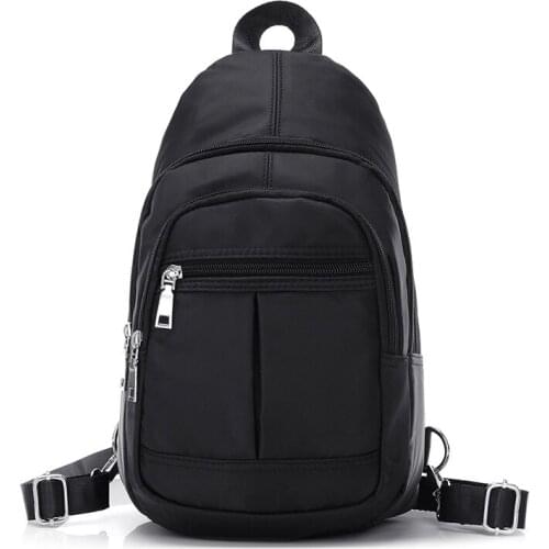 School Backpack for Teenage Girl Mochila Feminina Women Backpacks Nylon Waterproof Casual Chest Shoulder Bagpack Female Sac A Do