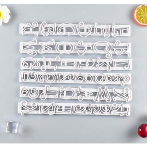 6Pcs Number Shape Lace Mat Border Decoration Lace Mold Silicone Sugar Lace Pad Fondant Cake Decorating Tools Baking Tools