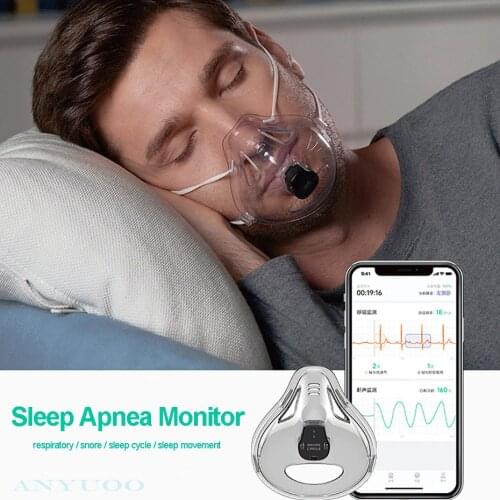 Sleep Apnea Monitoring Wearable Respiratory Breathing Snoring Sleeping Cycle Monitoring Magnetic Charging Health Sleep Device