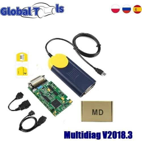 V2018.3 MultiDiag Actia Multi di@g OBD Device Multi-Diag Auto Diagnostic Tool J2534 Access Pass-Thru Multi diag Scanner