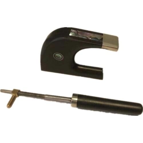 2pcs German-style ebony 3/4 double bass bow frogs with Copper mounted