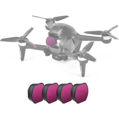 4 Pcs Drone Lens Filters ND8/ND16/ND32/ND64 Neutral Density Filter Set for DJI FPV Combo Gimbal Camera Quadcopter Accessories