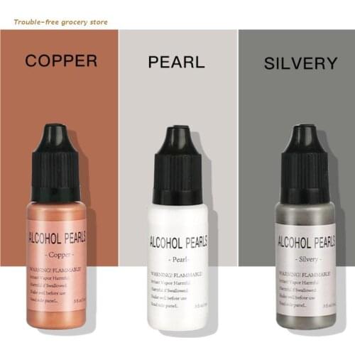 6 Kinds Colors Resin Molds Crafts Starter Kit Metallic Alcohol Ink Coloring Set