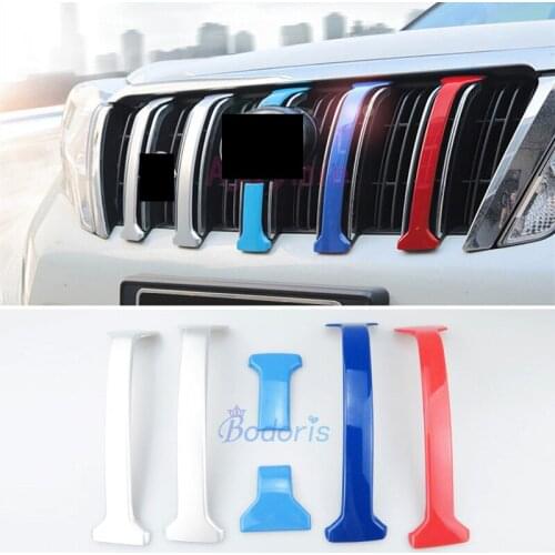 Accessories For Toyota Land Cruiser 150 Prado LC150 FJ150 2014-2017 Front Grille Trims Bumper Chrome Car Styling