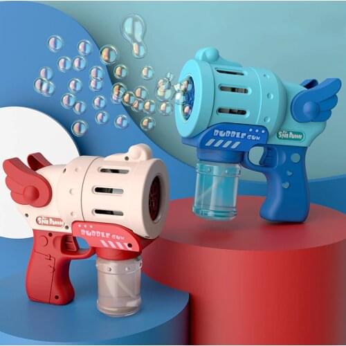 Bubble Machine Automatic Indoor Outdoor Bubble Machine Maker Gun Shape Exciting Bubble Machine Used Gift Reward Children