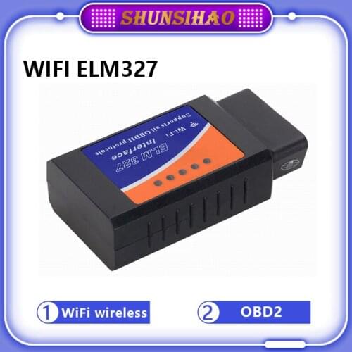 Ouchuangbo Auto parts ELM327 auto diagnostic tool WiFi OBD2 scanner code reading for Android / IOS OBD protocol