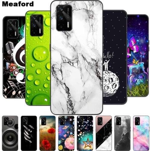 For OPPO Realme GT 5G Case Marble Soft Silicone Back Case for OPPO Realme GT 5G 6.43 Phone Cover RealmeGT 5G RMX2202 Coque Funda