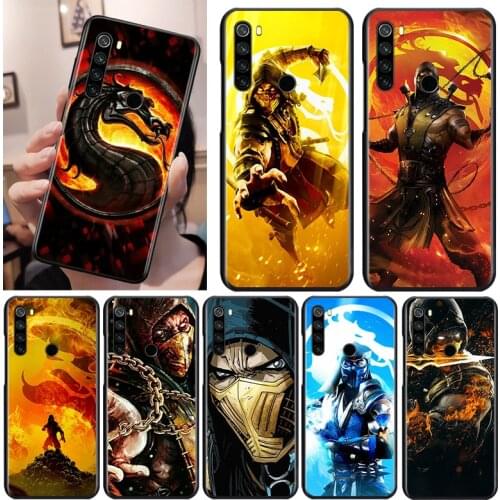 Cool Mortal Kombat Black Cover For Xiaomi Redmi Note 9 9S 8T 8 7 6 5A 5 4X 4 Pro Max Soft Phone Case