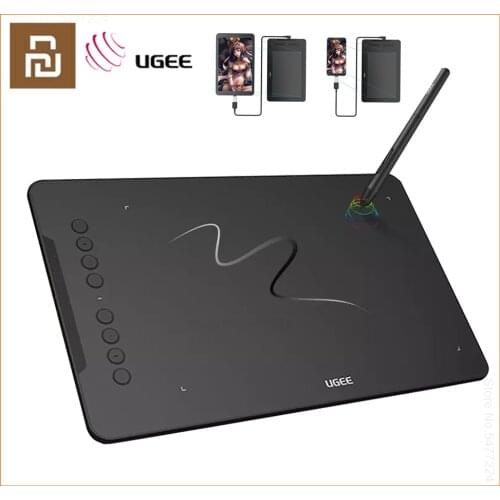 Youpin UGEE EX08 Drawing Tablet Anime Digital Graphic Tablet Art Writing Board For Drawing Game OSU Tilt 8192 pressure For Art