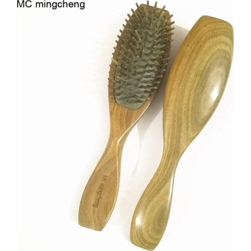 MC 2017 NEW Fashion Wooden Comb Sandalwood Airbag Massage Hair Combs Natural Antistatic Head Massager Tool Relaxation Brushes