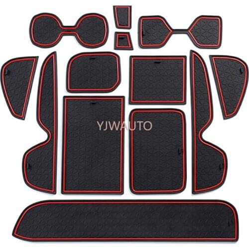 Door Slot Mat for Toyota RAV4 2019 2020 Gate Groove Cushion Car Door Rubber Cup Holder Mats Anti-slip Carpets Position