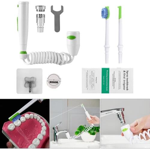Faucet Oral Irrigator Water Jet Flosser Water Irrigation Pick Floss Denture Tooth Teeth Cleaning Oral Teeth