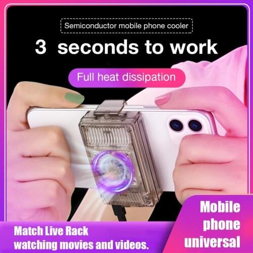 K8 Mobile Phone Radiator Tablet Desktop Bracket Gaming Cooler Water-cooled Radiator Micro Charging Interface For Watching Movies