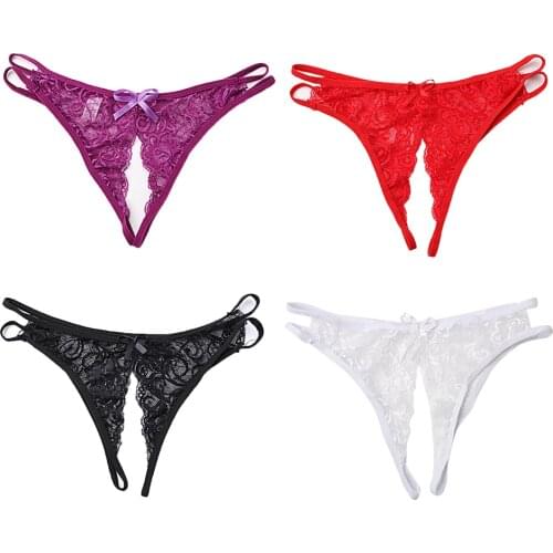 Open Crotch Sex Toys for Women Exotic Apparel Lace Panties Sex Underwear Briefs