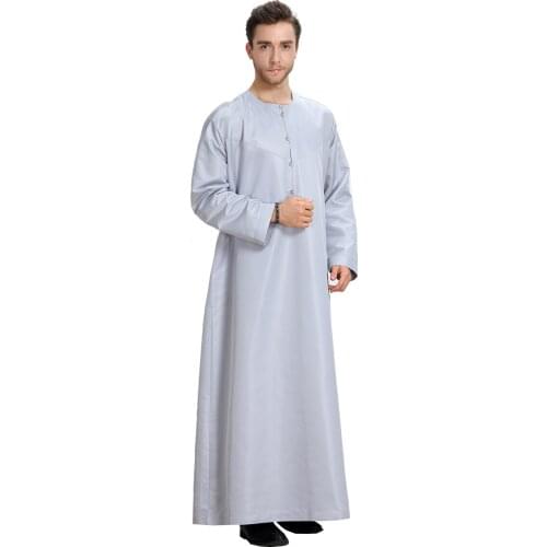 Mens Islamic Clothing Pakistan Islam Abaya Homme Saudi Arabia Mens Kaftan Thobe Ropa Arabe Chilaba Hombre Dubai Kurta Rethobe