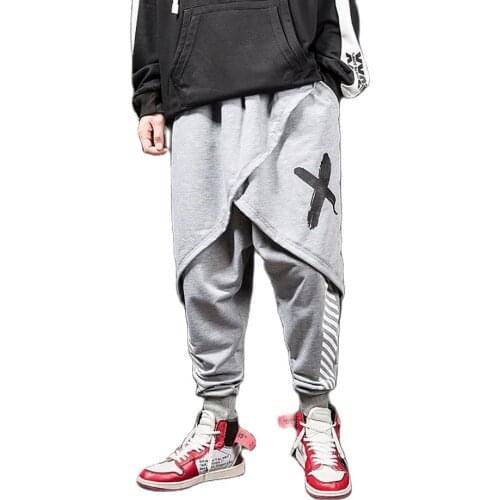 2021 Spring Autumn Men Ankle-Length Pant Fashion Hip Hop Baggy Pants Print Casual Loose Trousers Plus Size 5XL