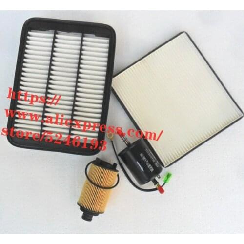 4pcs/set Filter Set/Filter Kit For Chery Tiggo FL Air Filter&Oil Filter&Carbin Filter&Fuel Filter