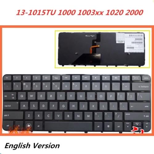 Laptop English Keyboard For HP Folio 13-1015TU 1000 1003xx 1020 2000 notebook Replacement layout Keyboard