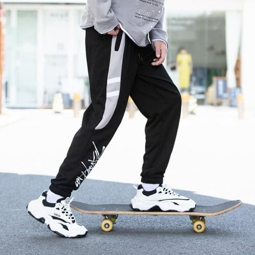 New Jogging Pants Men Casual Loose Printed Harajuku Sweatpants Mens Sportswear Trackpants Gym Bodybuilding Trouser Elastic Waist