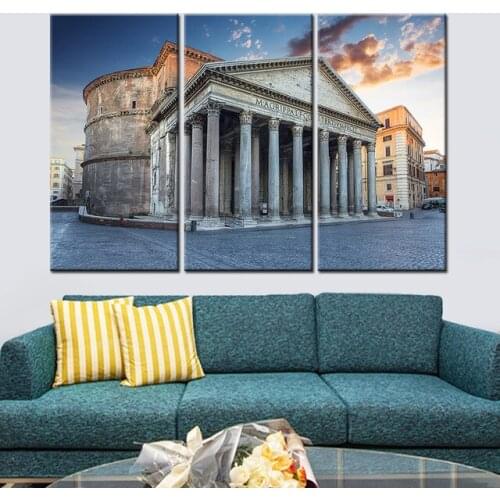 New 3 Pieces/sets Canvas Art Canvas Paintings European Architecture 3 Panels Decorations For Home Wall Art Prints Canvas