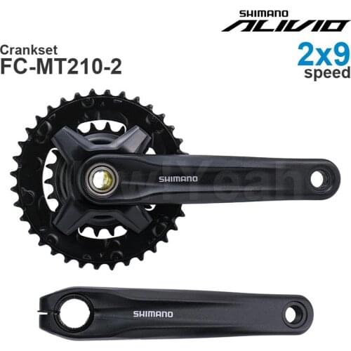 SHIMANO ALIVIO M3100 MTB Crankset FC-MT210-2 36-22T 170mm- 2x9-speed Original Parts Supply