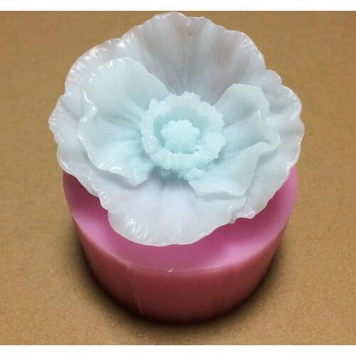 3D silicone Mould Cake Decoration Flower Soap Mold