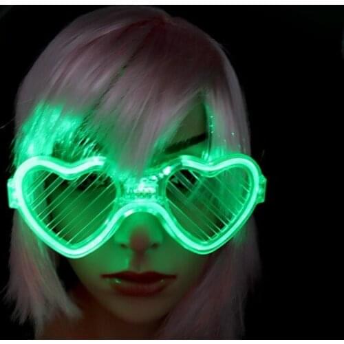 Cold light shutters glasses luminous cold light flashing glasses LED lights luminous glasses Halloween Christmas party supplies