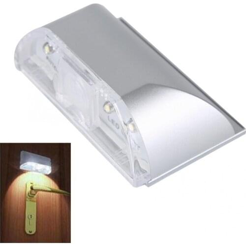 Motion Sensor Light Intelligent PIR Infrared Automatic Sensor Motion Detector Keyhole Lock Light 4 LED Lamp