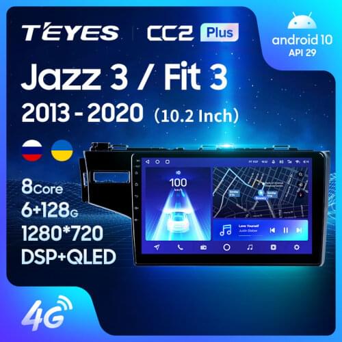 TEYES CC2L CC2 Plus For Honda Jazz 3 2015 - 2020 Fit 3 GP GK 2013 - 2020 Car Radio Multimedia Video Player Navigation GPS Android No 2din 2 din dvd