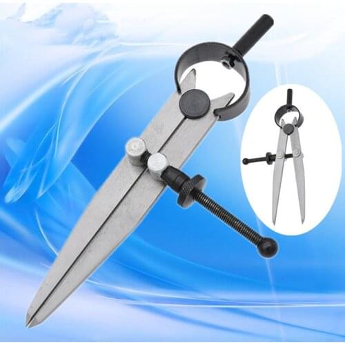Carbon Steel Wing Divider Spacing Compasses Edge Creaser Rotating Furniture Compasses DIY Leather Craft Tool