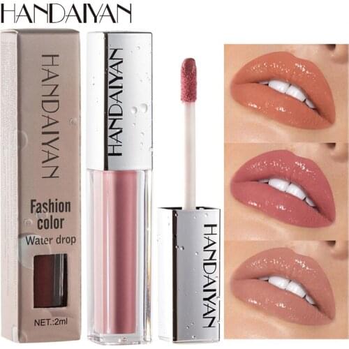 HANDAIYAN Moisturizer Lip Gloss Sexy Lips Makeup Ice Cream Wet Glosses Waterproof Lips Beauty Cosmetics Matte Liquid Lipstick