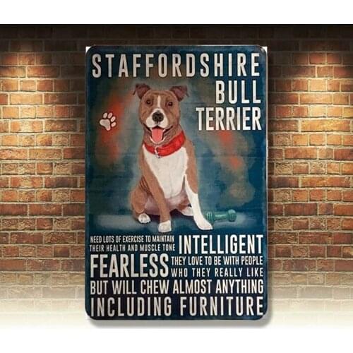 Retro Vintage Metal Tin Signs Animal Plaque Art Plate Customization Wall Decor