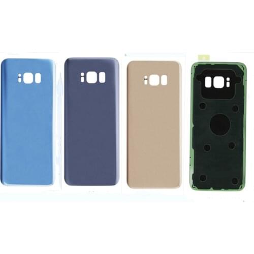 10Pcs/Lot Back Glass For Samsung Galaxy S8 G950 / S8+ S8 Plus G955 G955F Battery Cover Rear Door Housing Case Replacement