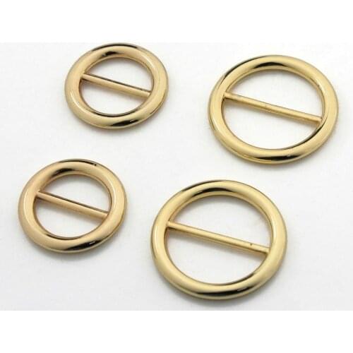1pcs Zinc Alloy Round Middle Bar Buckle Fashion Round for Wind Coat Bag Decoration Crafts DIY Sewing Accessories