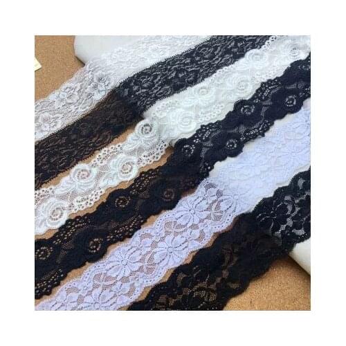 8.5CM high quality exquisite stretch lace handmade DIY clothing accessories collar collar sleeve material 5M/pack