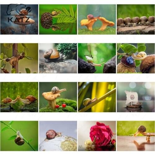 Diamond Painting Snail embroidery cross Animal Diy Diamond Mosaic Art Home Decoration Modern Mushroom Cross stitch kits