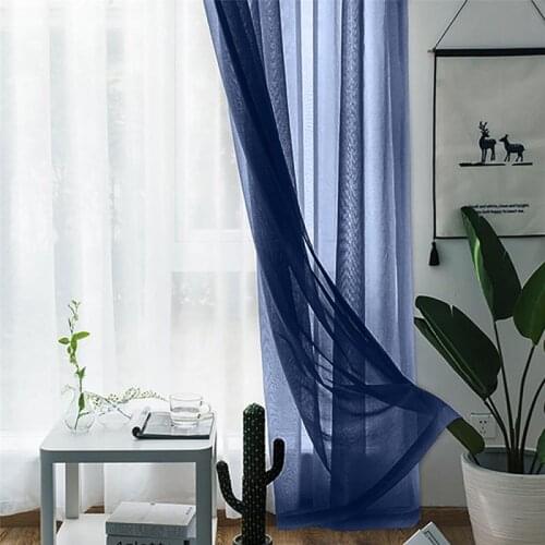 White Curtain Window Tulle For Living Room Bedroom The Finished Window Treatment Decorations Panel Multi-color Window Bay Screen