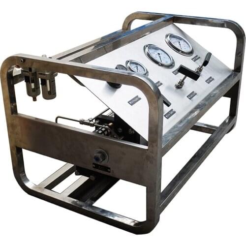 Free shipping Wellness Model:US-GBD07 40-56Bar portable double action air driven helium/Nitrogen booster pump station