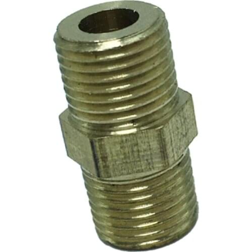 DN6 Male To DN6 Male Thicken Brass Connector Fitting Bushing