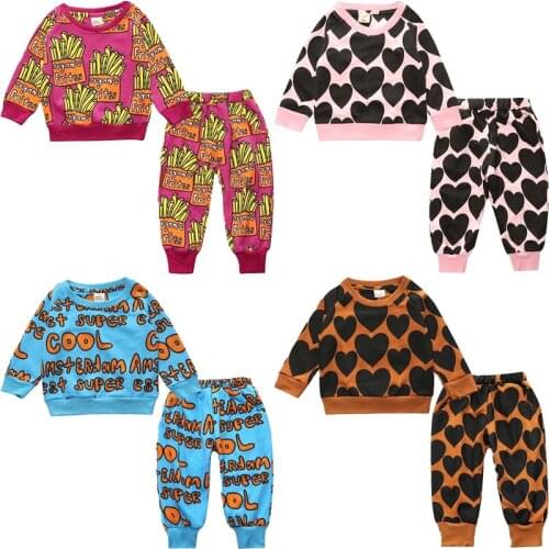 Loungewear Baby Girls Clothes Kids Clothes Casual Long Sleeve Outfits New Style Sport Suit For Children Girls Clothing Sets Fall