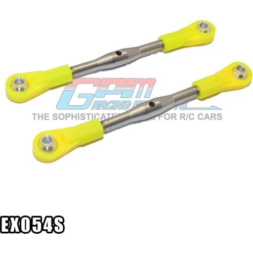 GPM STEEL FRONT ADJUSTABLE LINKAGE WITH PLASTIC BALL ENDS For AXIAL EXO TERRA BUGGY RC Upgrade