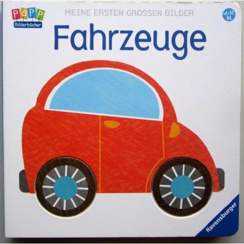 Parent Child Kids Toddler Baby German Book Early Education Cute Picture Car Knowledge Learning Libros Cardboard Books Age 1 Up
