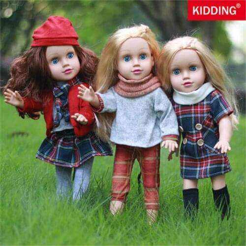 18inch/45cm Baby Girl Doll Toys with Clothes Handmade Reborn Doll Newborn Baby Toys with Soft Body for Girls Birthday Gifts