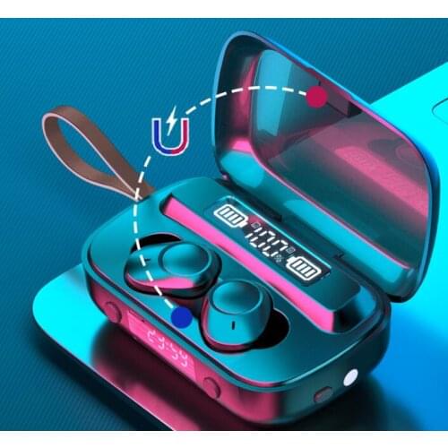 Fashion M17 TWS Bluetooth 5.1 Earphones Wireless Headphone Sports Waterproof Earbuds Headsets vs b10 b11 for bluetooth phone