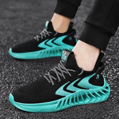 Mens Sneakers Fashion Casual Running Shoes Lover Gym Shoes Light Breathe Comfort Outdoor Air Cushion Couple Jogging Shoes 39-44