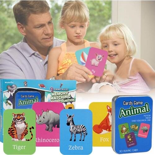 Family Party Desk Game Entertainment English Game Card Memory Training Intelligence Cultivation Card for Adult Children Party