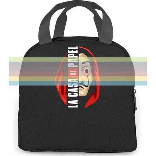 La Casa de Papel Bela Ciao Professor New Arrival New Cheap Wholesale women men Portable insulated lunch bag adult