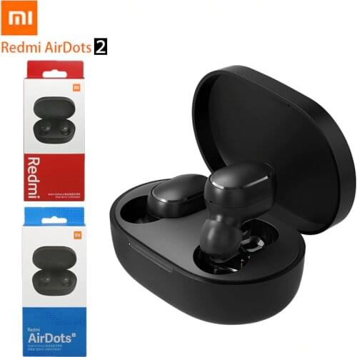 New Xiaomi Redmi AirDots 2 Wireless Bluetooth 5.0 redmi airdots2 Mi Ture Wireless Earbuds In-Ear stereo bass redmi airdots s