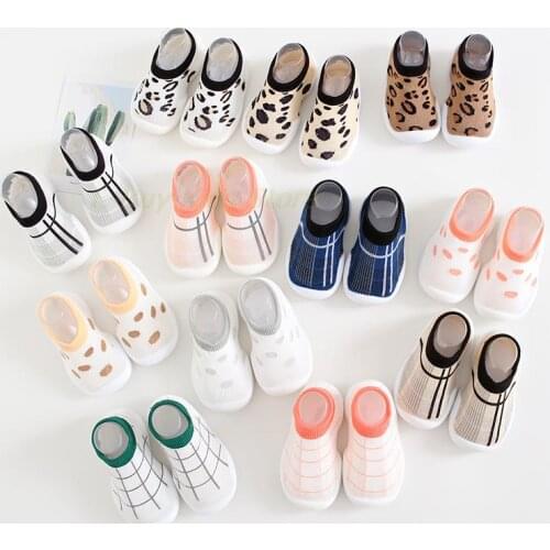 Little Baby Toddler Walker Shoes Knitted Floor Sock Shoes Booties Newborns Footwear Infants Floor Slippers New Born Toddlers